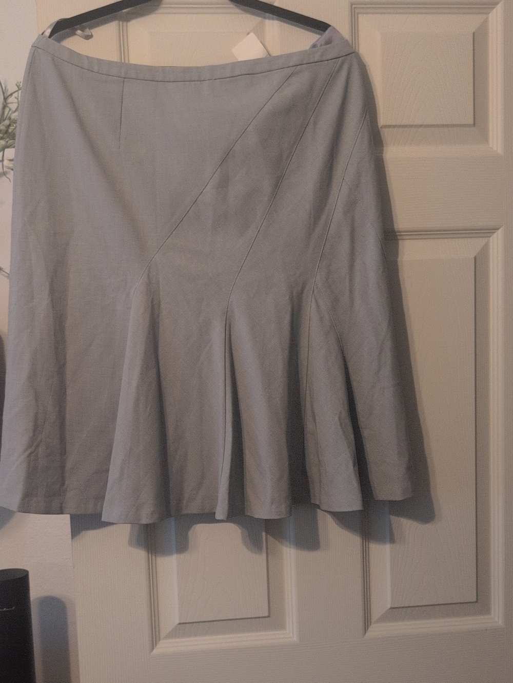 Worthington Light Gray A-Line Flared Skirt